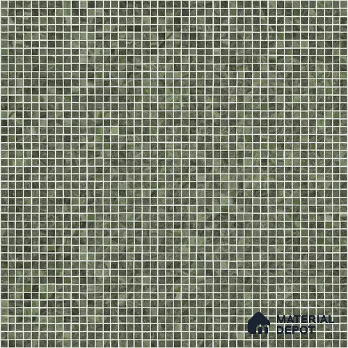 Mosaic Look Floor & Wall Tile TL 10970 Mosaic Green 2 ft x 2 ft Vitrified Punch Matte Finish - 9 mm | Suitable for Parking, Outdoor, Balcony & Terrace