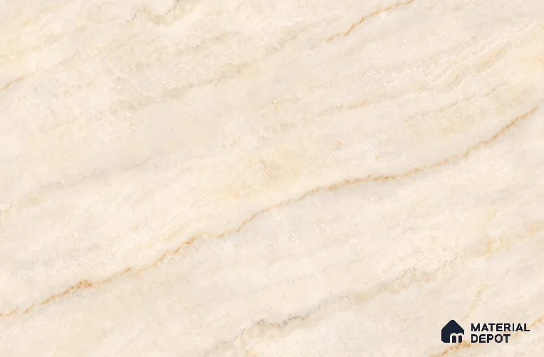 Marble Floor & Wall Tile TL 12913 Opel Onyx Beige 6 ft x 4 ft Velvet Finish Vitrified Tile - 9 mm | 3 Random Design | Suitable For Living Room, Bedroom & Dining