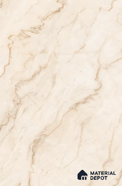 Marble Floor Large Format Tile TL 10591 Armani Walnut 6 ft x 4 ft Carving Matte Finish Vitrified Colorbody Tile - 15 mm | Suitable for Living Room, Bedroom & Bathroom | Adhesive and Spacers Must be Used During Installation