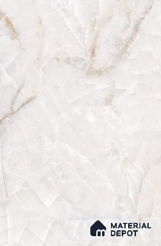 Marble Floor & Wall Tile TL 12917 Real Onyx 6 ft x 4 ft Polished Finish White Body Tile - 15 mm | 3 Random Design | Suitable For Living Room, Bedroom & Dining