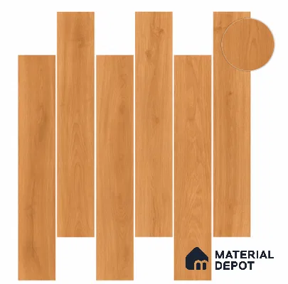 Wood Wall & Floor Tile TL 10713 17004 4 ft x 8 in Vitrified Matte Finish - 9 mm | Suitable For Living Room, Bedroom, Kitchen