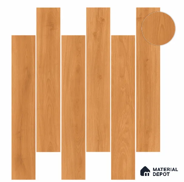Wood Wall & Floor Tile TL 10713 17004 4 ft x 8 in Vitrified Matte Finish - 9 mm | Suitable For Living Room, Bedroom, Kitchen