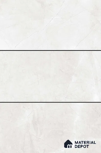 Marble Floor & Wall Tile TL 06395 Armano White 4 ft x 2 ft Glossy Finish Vitrified Tile - 9 mm | Suitable for Living Room, Bedroom & Bathroom