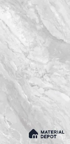 Marble Floor & Wall Tile TL 06426 Daytone Grey 4 ft x 2 ft Glossy Finish Vitrified Tile - 9 mm | Suitable for Living Room, Bedroom & Bathroom