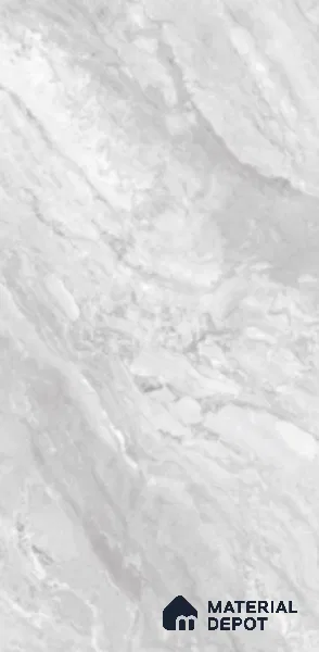 Marble Floor & Wall Tile TL 06426 Daytone Grey 4 ft x 2 ft Glossy Finish Vitrified Tile - 9 mm | Suitable for Living Room, Bedroom & Bathroom