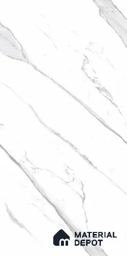 Marble Floor & Wall Tile TL 06390 Endless Statuario 4 ft x 2 ft Glossy Finish Vitrified Tile - 9 mm | Suitable for Living Room, Bedroom & Bathroom
