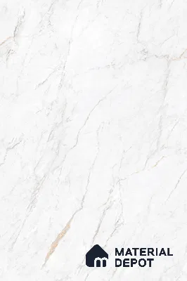 Marble Floor & Wall Large Format Tile TL 06418 Arden White 6 ft x 4 ft Satin Finish Vitrified Tile - 9 mm | Suitable for Living Room, Bedroom & Bathroom | Adhesive and Spacers Must be Used During Installation