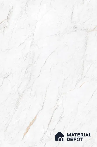 Marble Floor & Wall Large Format Tile TL 06418 Arden White 6 ft x 4 ft Satin Finish Vitrified Tile - 9 mm | Suitable for Living Room, Bedroom & Bathroom | Adhesive and Spacers Must be Used During Installation