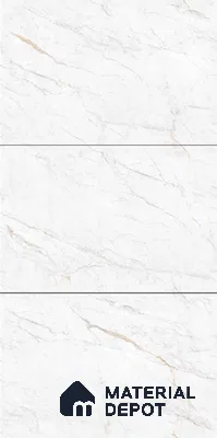 Marble Floor & Wall Large Format Tile TL 06418 Arden White 6 ft x 4 ft Satin Finish Vitrified Tile - 9 mm | Suitable for Living Room, Bedroom & Bathroom | Adhesive and Spacers Must be Used During Installation
