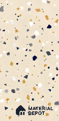 Terrazzo Floor & Wall Tile TL 06405 B Mars Terra 4 ft x 2 ft Carving Matte Finish Vitrified Tile - 9 mm | Suitable for Living Room, Bedroom & Bathroom