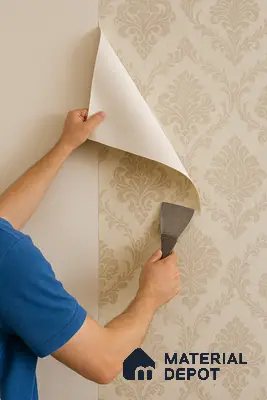 Wallpaper Uninstallation – Wall/Ceiling (Charged Extra – Not Included in Installation)