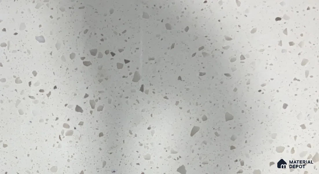 Belina Quartz QR 00168 Pebble Mist Value Series 10.66 ft x 5.41 ft Quartz - 20 mm | 5 Years Warranty | Suitable for Kitchen, Restaurant, Counter Tops, Dining, Reception, office