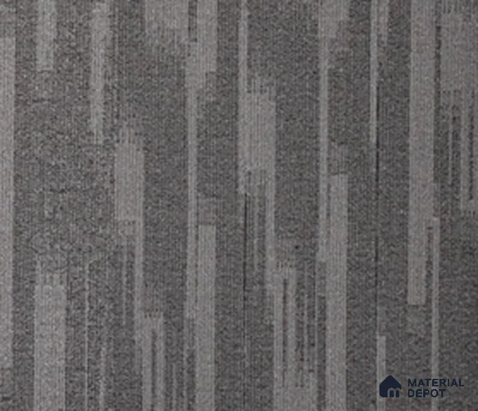CT 00094 Belle 05 Carbon Grey Belle Series 1000x250 mm | Non Woven | 100 % Solution Dyed Olefin | 600 GSM | 1/2 Gauge | Eco Backing Carpet Tile