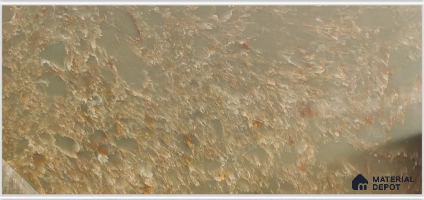 Belina Quartz QR 00197 B Verdant Ember Value Series 10.56 ft x 5.31 ft Quartz - 20 mm | 5 Years Warranty | Suitable for Kitchen, Restaurant, Counter Tops, Dining, Reception, office