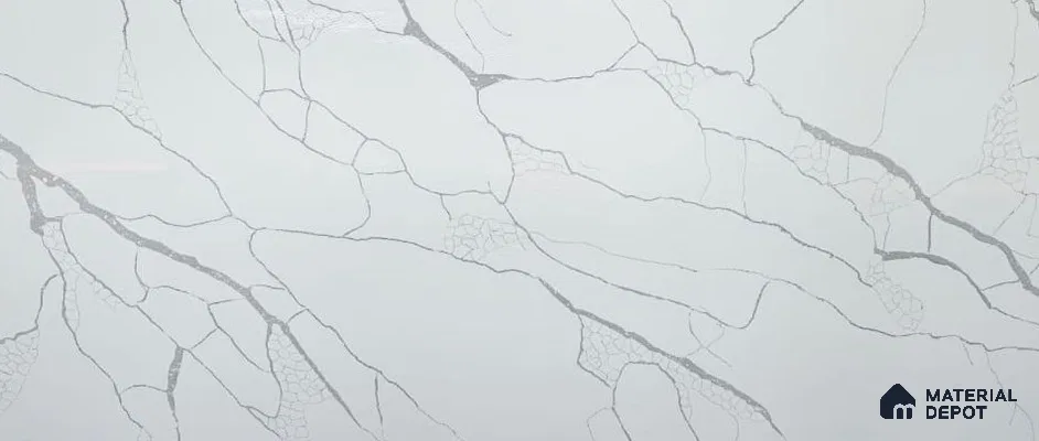 Belina Quartz QR 00178 Frosted Arbor Value Series 10.5 ft x 5.25 ft Quartz - 20 mm | 5 Years Warranty | Suitable for Kitchen, Restaurant, Counter Tops, Dining, Reception, office