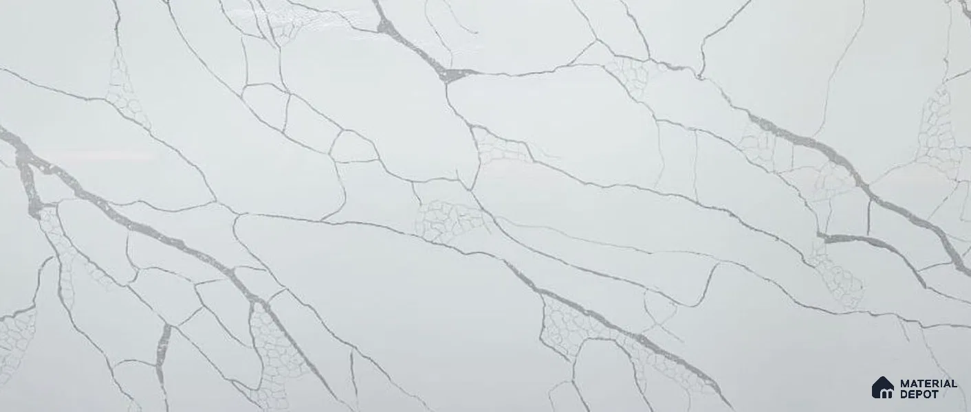 Belina Quartz QR 00178 Frosted Arbor Value Series 10.5 ft x 5.25 ft Quartz - 20 mm | 5 Years Warranty | Suitable for Kitchen, Restaurant, Counter Tops, Dining, Reception, office