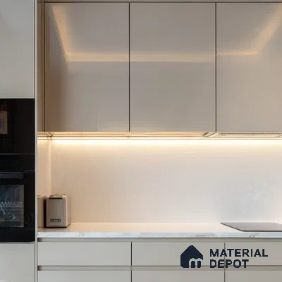 Belina Quartz QR 00199 Frosted Whisper Helsinki Series 11.5 ft x 6.5 ft Quartz - 20 mm | 10 Years of Replacement Warranty | Suitable for Kitchen, Restaurant, Counter Tops, Dining, Reception, office