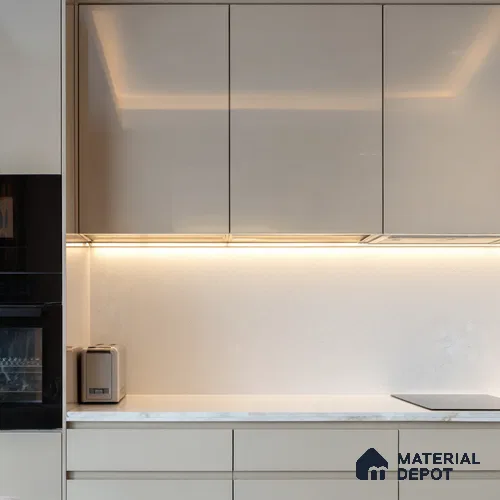 Belina Quartz QR 00199 Frosted Whisper Helsinki Series 11.5 ft x 6.5 ft Quartz - 20 mm | 10 Years of Replacement Warranty | Suitable for Kitchen, Restaurant, Counter Tops, Dining, Reception, office