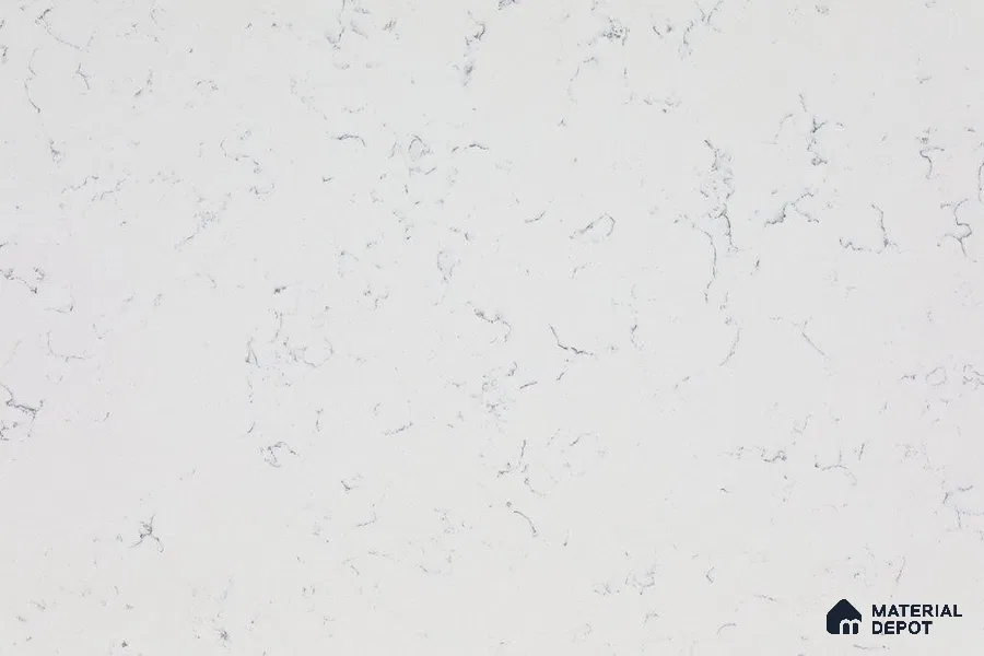Belina Quartz QR 00172 Mist Vein Value Series 10.5 ft x 5.25 ft Quartz - 20 mm | 5 Years Warranty | Suitable for Kitchen, Restaurant, Counter Tops, Dining, Reception, office