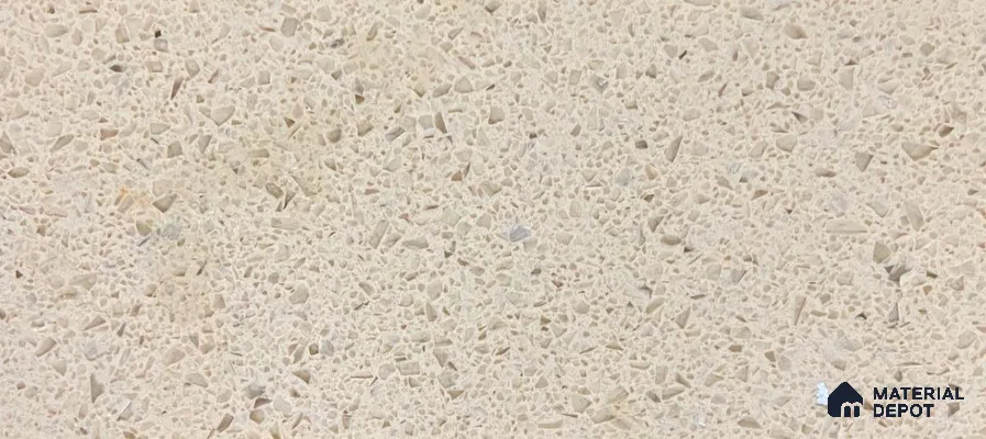 Belina Quartz QR 00162 Sienna Terrazzo Value Series 10.5 ft x 5.25 ft Quartz - 20 mm | 5 Years Warranty | Suitable for Kitchen, Restaurant, Counter Tops, Dining, Reception, office