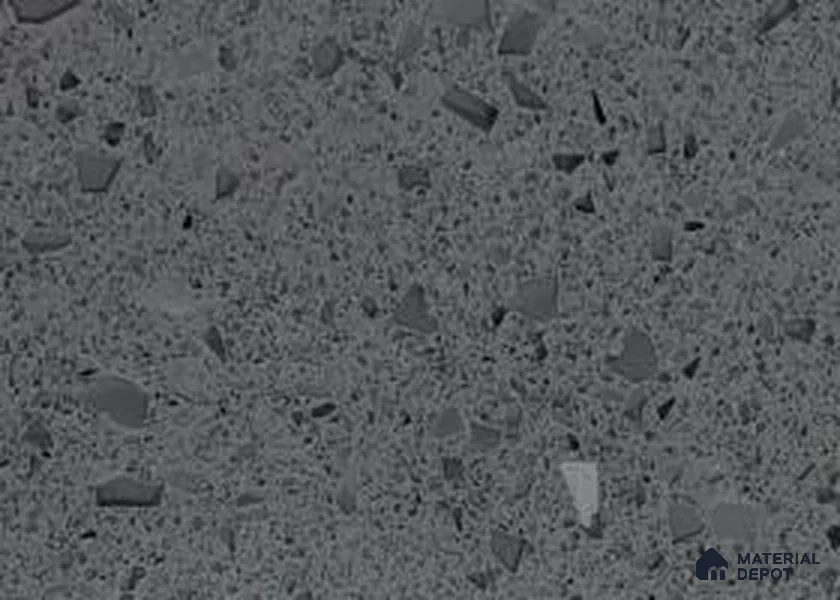 Belina Quartz QR 00163 Granite Mist Value Series 10.66 ft x 5.31 ft Quartz - 20 mm | 5 Years Warranty | Suitable for Kitchen, Restaurant, Counter Tops, Dining, Reception, office