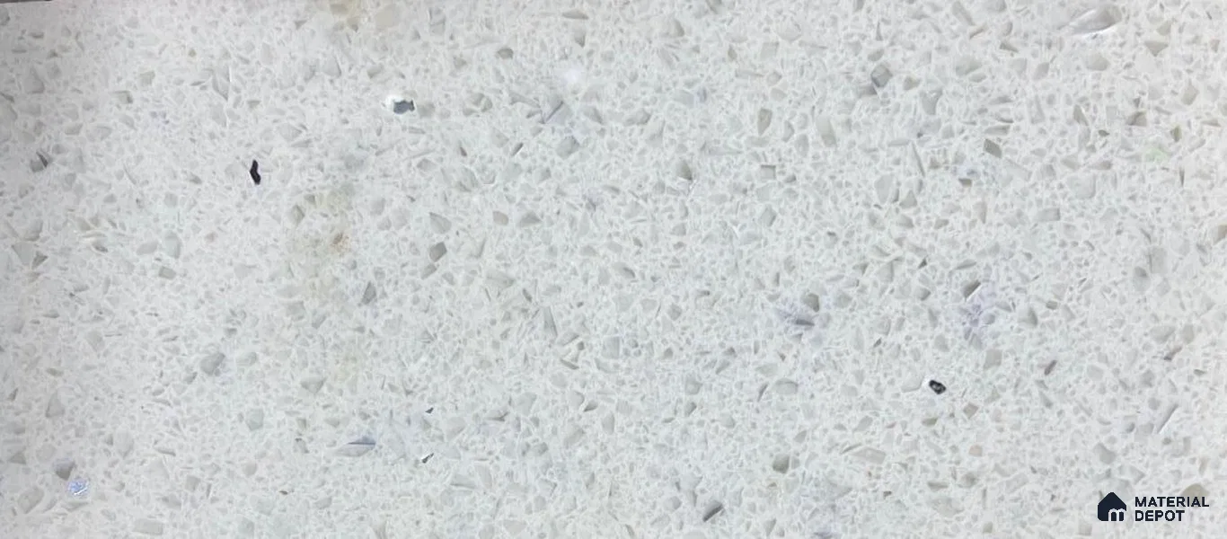 Belina Quartz QR 00164 Frosted Pebble Value Series 10.66 ft x 5.31 ft Quartz - 20 mm | 5 Years Warranty | Suitable for Kitchen, Restaurant, Counter Tops, Dining, Reception, office
