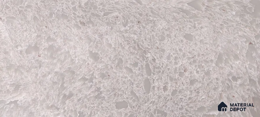 Belina Quartz QR 00195 Frosted Lace Value Series 10.56 ft x 5.31 ft Quartz - 20 mm | 5 Years Warranty | Suitable for Kitchen, Restaurant, Counter Tops, Dining, Reception, office