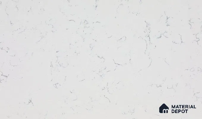 Belina Quartz QR 00172 Mist Vein Value Series 10.5 ft x 5.25 ft Quartz - 20 mm | 5 Years Warranty | Suitable for Kitchen, Restaurant, Counter Tops, Dining, Reception, office