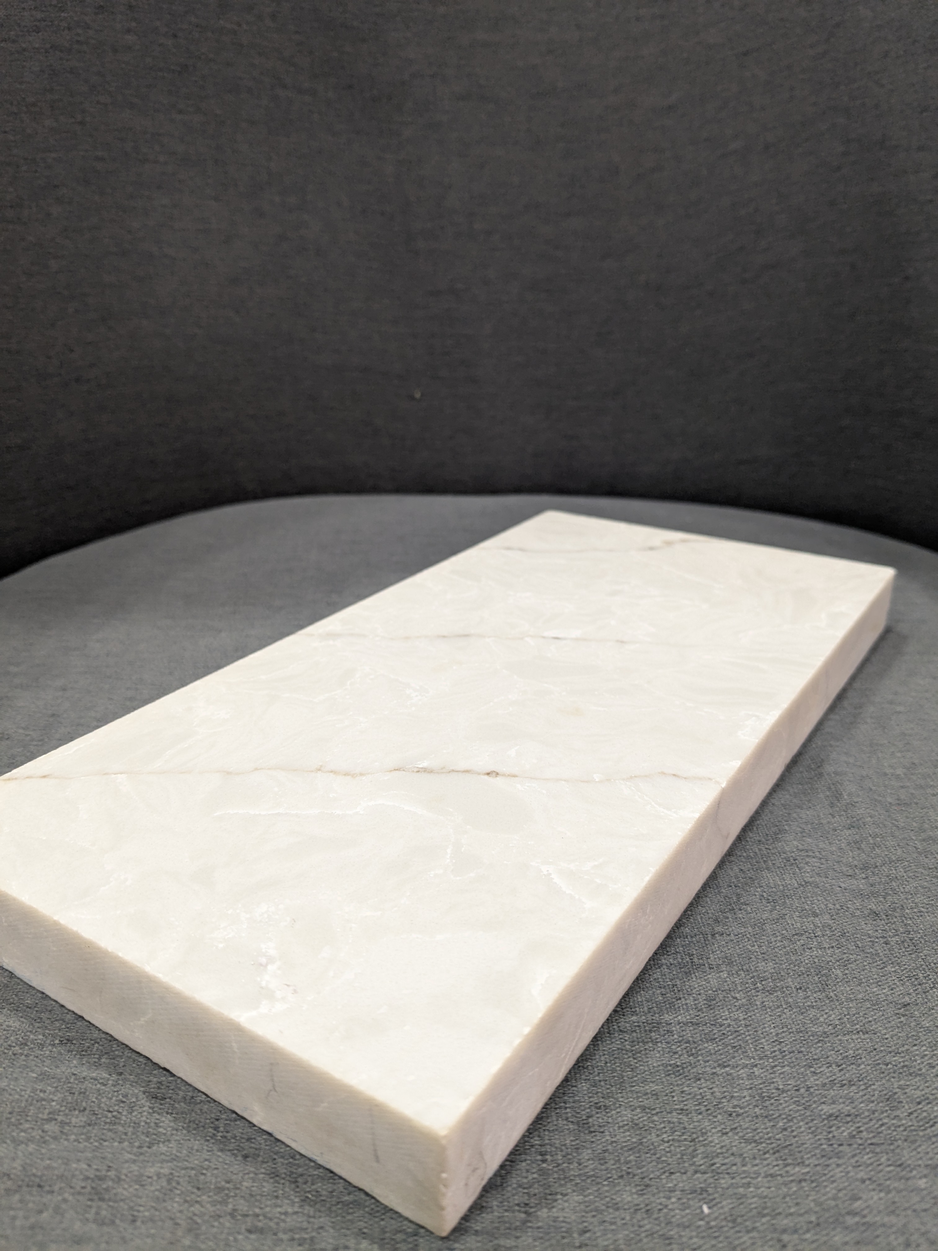 Belina Quartz QR 00191 Silver Whisper Value Series 10.5 ft x 5.25 ft Quartz - 20 mm | 5 Years Warranty | Suitable for Kitchen, Restaurant, Counter Tops, Dining, Reception, office