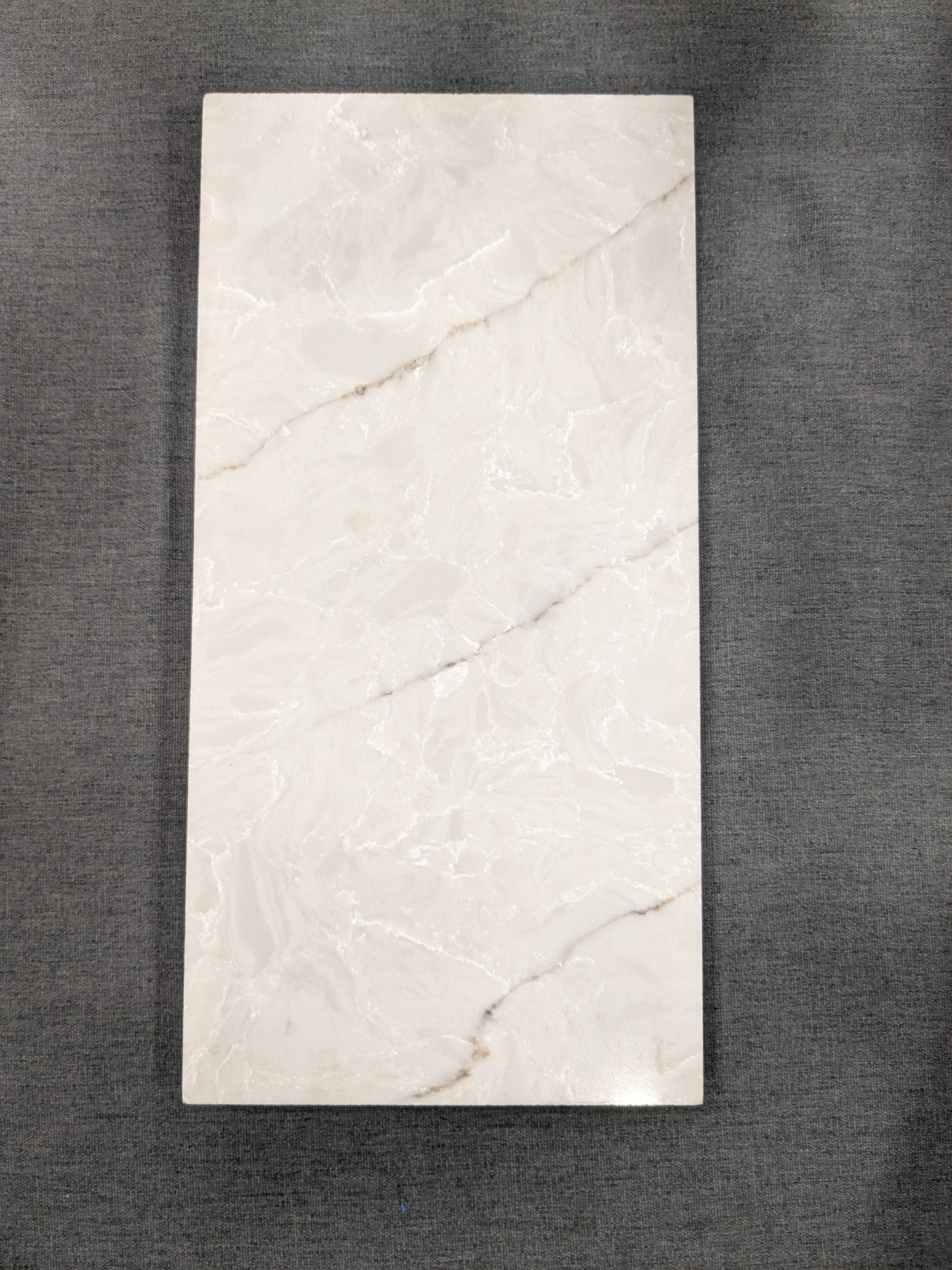 Belina Quartz QR 00191 Silver Whisper Value Series 10.5 ft x 5.25 ft Quartz - 20 mm | 5 Years Warranty | Suitable for Kitchen, Restaurant, Counter Tops, Dining, Reception, office