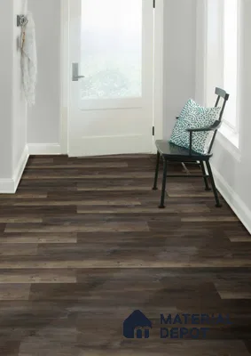 Dark Walnut Brown Matte Finish 4 ft x 7 inch - 5 mm SPC Flooring | SP 00110 | 15-Year Warranty Click-Lock DIY Installation | Suitable For Kitchen, Living Room & Bedroom
