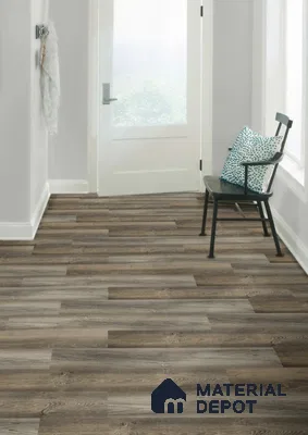 Umber Brown Matte Finish 4 ft x 7 inch - 5 mm SPC Flooring | SP 00116 | 15-Year Warranty Click-Lock DIY Installation | Suitable For Kitchen, Living Room & Bedroom