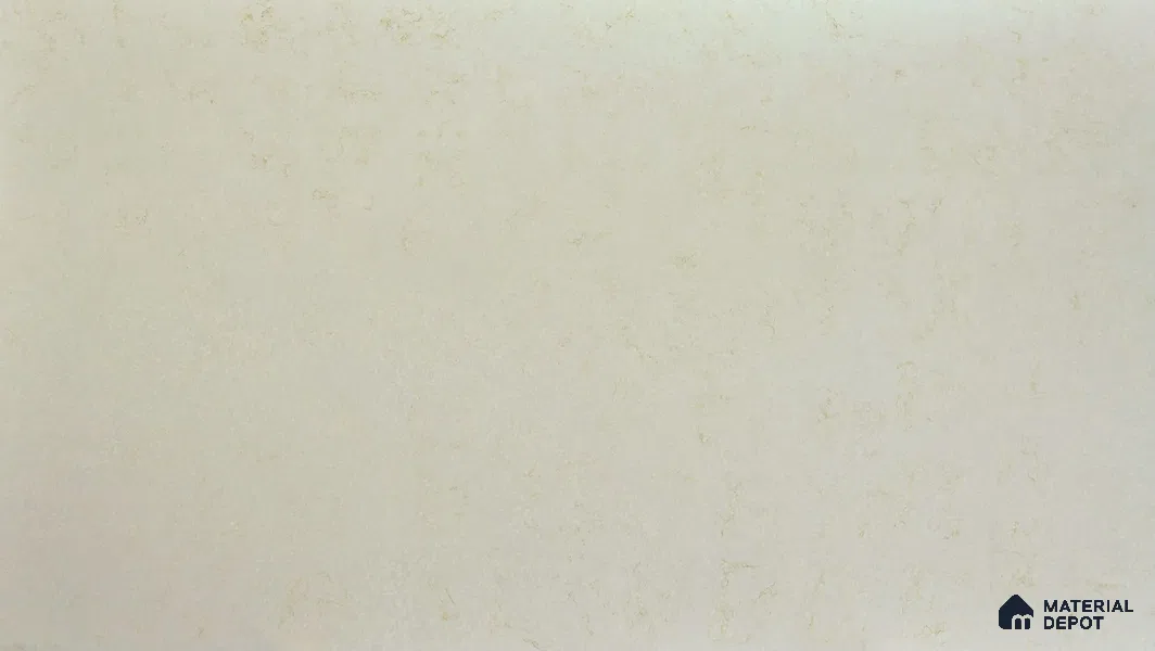 Belina Quartz QR 00222 Ivory Whisper Helsinki Series 11.5 ft x 6.5 ft Quartz - 20 mm | 10 Years of Replacement Warranty | Suitable for Kitchen, Restaurant, Counter Tops, Dining, Reception, office