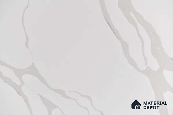 Belina Quartz QR 00236 Angelique Vein Helsinki Series 11.5 ft x 6.5 ft Quartz - 20 mm | 10 Years of Replacement Warranty | Suitable for Kitchen, Restaurant, Counter Tops, Dining, Reception, office