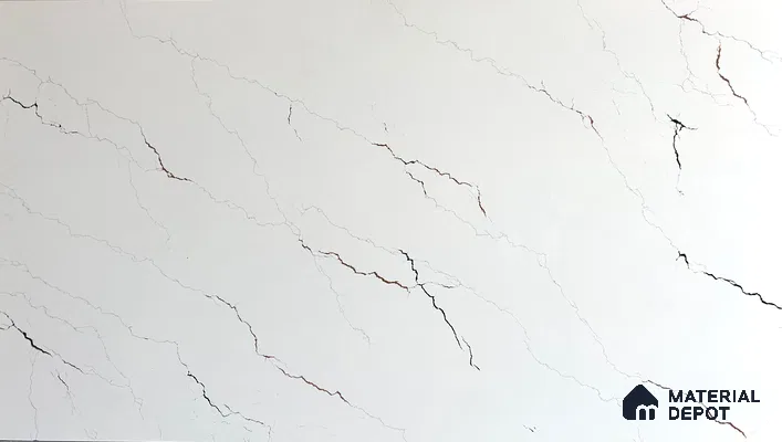 Belina Quartz QR 00234 Copper Vein Helsinki Series 11.5 ft x 6.5 ft Quartz - 20 mm | 10 Years of Replacement Warranty | Suitable for Kitchen, Restaurant, Counter Tops, Dining, Reception, office