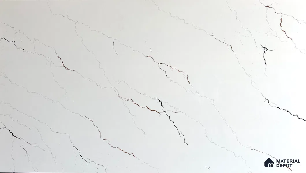 Belina Quartz QR 00234 Copper Vein Helsinki Series 11.5 ft x 6.5 ft Quartz - 20 mm | 10 Years of Replacement Warranty | Suitable for Kitchen, Restaurant, Counter Tops, Dining, Reception, office