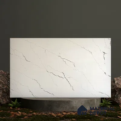 Belina Quartz QR 00234 Copper Vein Helsinki Series 11.5 ft x 6.5 ft Quartz - 20 mm | 10 Years of Replacement Warranty | Suitable for Kitchen, Restaurant, Counter Tops, Dining, Reception, office