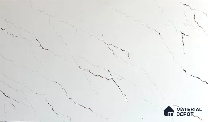 Belina Quartz QR 00234 Copper Vein Helsinki Series 11.5 ft x 6.5 ft Quartz - 20 mm | 10 Years of Replacement Warranty | Suitable for Kitchen, Restaurant, Counter Tops, Dining, Reception, office