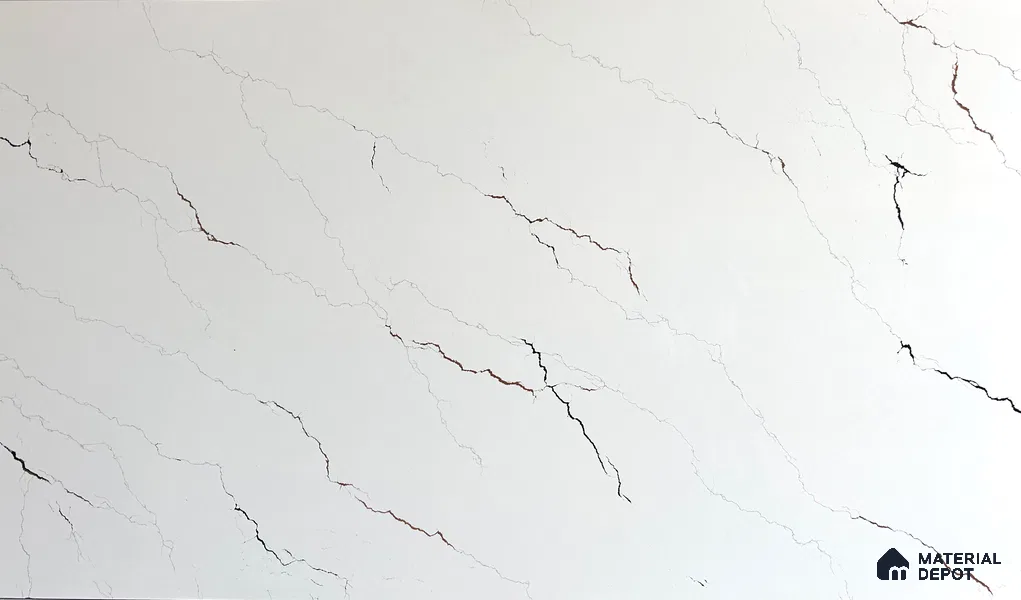 Belina Quartz QR 00234 Copper Vein Helsinki Series 11.5 ft x 6.5 ft Quartz - 20 mm | 10 Years of Replacement Warranty | Suitable for Kitchen, Restaurant, Counter Tops, Dining, Reception, office