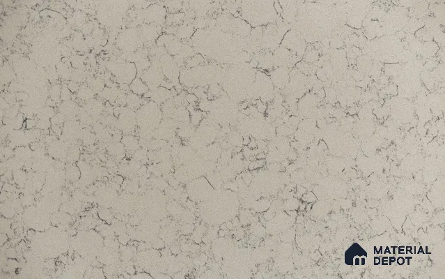 Belina Quartz QR 00224 Frosted Veil Helsinki Series 11.5 ft x 6.5 ft Quartz - 20 mm | 10 Years of Replacement Warranty | Suitable for Kitchen, Restaurant, Counter Tops, Dining, Reception, office