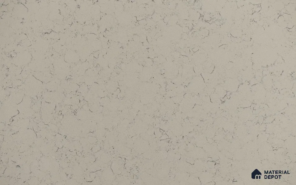 Belina Quartz QR 00224 Frosted Veil Helsinki Series 11.5 ft x 6.5 ft Quartz - 20 mm | 10 Years of Replacement Warranty | Suitable for Kitchen, Restaurant, Counter Tops, Dining, Reception, office