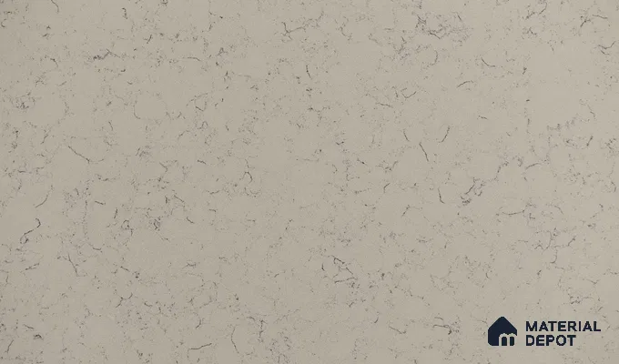 Belina Quartz QR 00224 Frosted Veil Helsinki Series 11.5 ft x 6.5 ft Quartz - 20 mm | 10 Years of Replacement Warranty | Suitable for Kitchen, Restaurant, Counter Tops, Dining, Reception, office