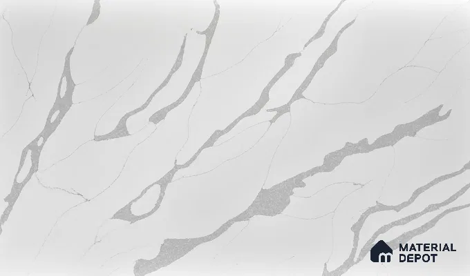Belina Quartz QR 00244 Serene Cascade Helsinki Series 11.5 ft x 6.5 ft Quartz - 20 mm | 10 Years of Replacement Warranty | Suitable for Kitchen, Restaurant, Counter Tops, Dining, Reception, office