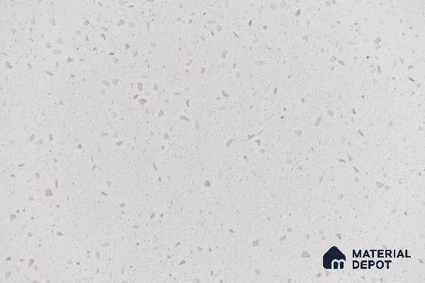 Belina Quartz QR 00199 Frosted Whisper Helsinki Series 11.5 ft x 6.5 ft Quartz - 20 mm | 10 Years of Replacement Warranty | Suitable for Kitchen, Restaurant, Counter Tops, Dining, Reception, office