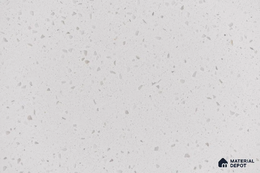 Belina Quartz QR 00199 Frosted Whisper Helsinki Series 11.5 ft x 6.5 ft Quartz - 20 mm | 10 Years of Replacement Warranty | Suitable for Kitchen, Restaurant, Counter Tops, Dining, Reception, office