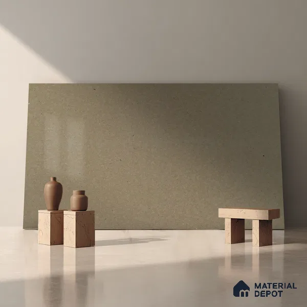 Belina Quartz QR 00231 Coastal Taupe Helsinki Series 11.5 ft x 6.5 ft Quartz - 20 mm | 10 Years of Replacement Warranty | Suitable for Kitchen, Restaurant, Counter Tops, Dining, Reception, office