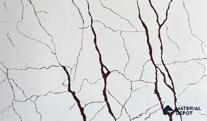 Belina Quartz QR 00235 Sienna Vein Helsinki Series 11.5 ft x 6.5 ft Quartz - 20 mm | 10 Years of Replacement Warranty | Suitable for Kitchen, Restaurant, Counter Tops, Dining, Reception, office