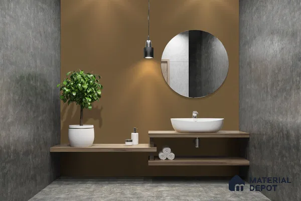 Belina Quartz QR 00209 Mocha Glaze Helsinki Series 11.5 ft x 6.5 ft Quartz - 20 mm | 10 Years of Replacement Warranty | Suitable for Kitchen, Restaurant, Counter Tops, Dining, Reception, office