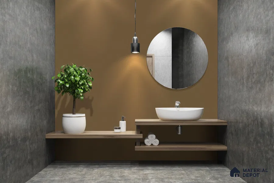 Belina Quartz QR 00209 Mocha Glaze Helsinki Series 11.5 ft x 6.5 ft Quartz - 20 mm | 10 Years of Replacement Warranty | Suitable for Kitchen, Restaurant, Counter Tops, Dining, Reception, office