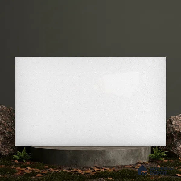 Belina Quartz QR 00250 Frosted Pearl Helsinki Series 11.5 ft x 6.5 ft Quartz - 20 mm | 10 Years of Replacement Warranty | Suitable for Kitchen, Restaurant, Counter Tops, Dining, Reception, office